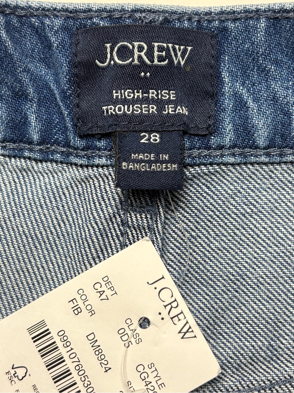 NWT J.Crew Drapey Wide-Leg Trouser Jeans Faded Indigo Blue CG429 Size 29 - Picture 9 of 12